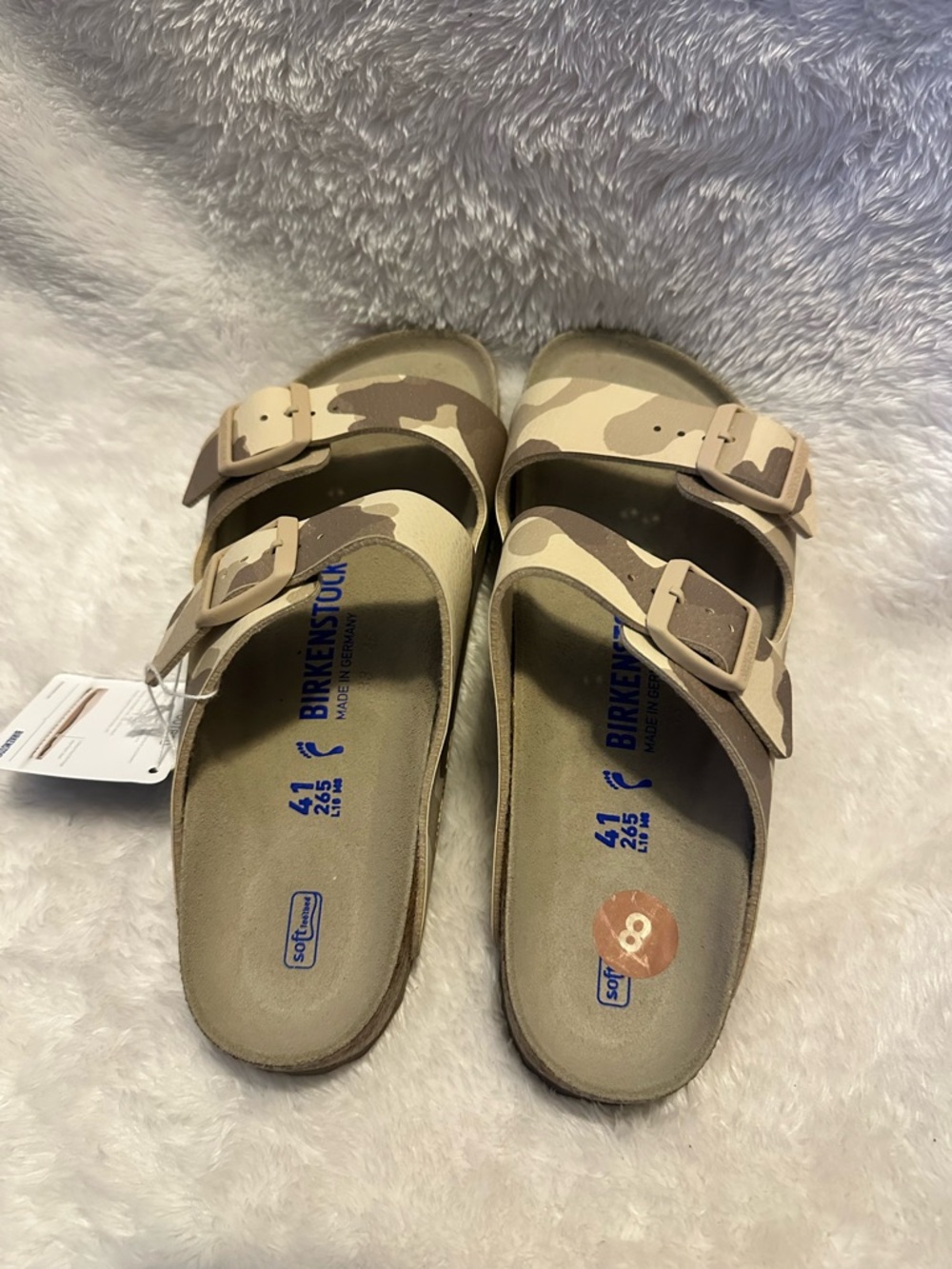 Birkenstock Arizona Two-Strap Sandals - Tan Camo